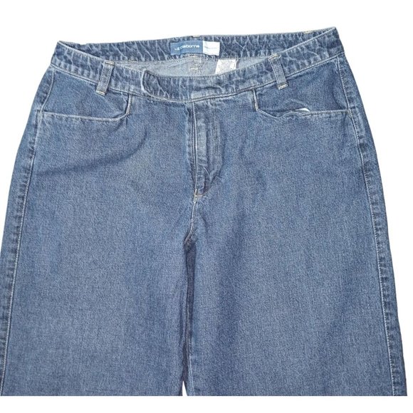 Liz Claiborne Jeans Womens Size 12 Trouser Fit Blue Denim - Picture 2 of 13